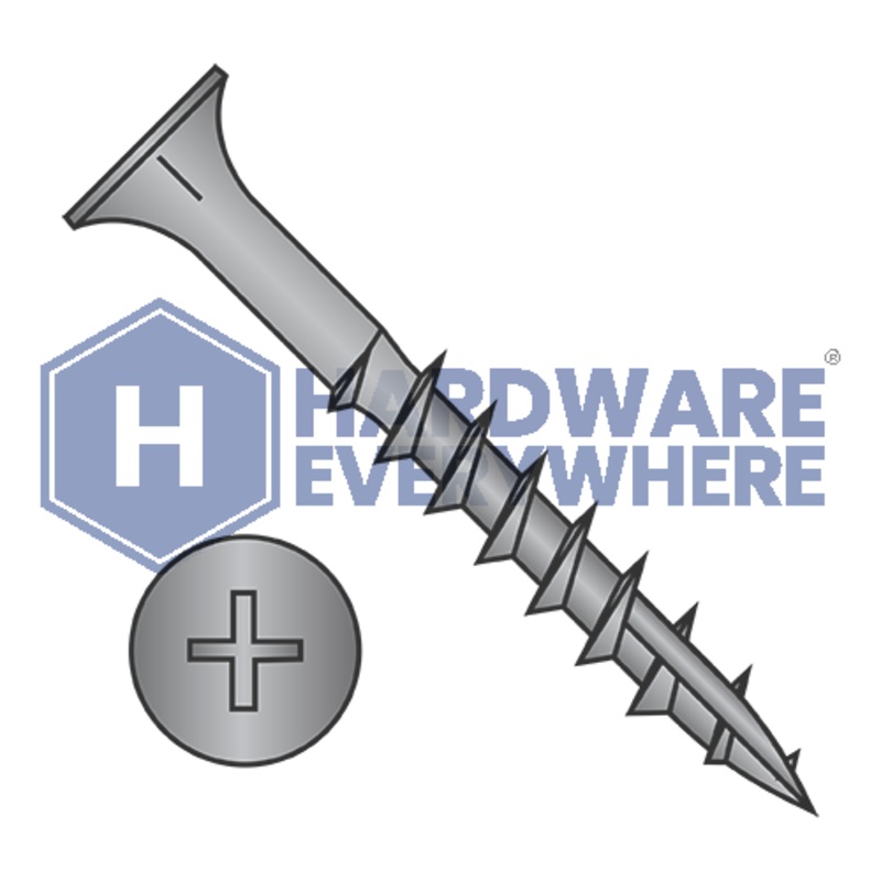 #6 X 1 1/2 Particle Board Screws / Phillips / Flat Head / Steel / Black Oxide / Type 17 FUL163378773256