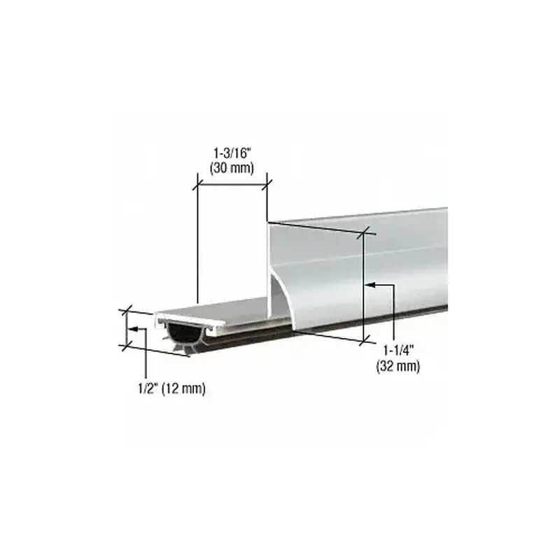 CRL 18VRFNA36 Aluminum 'L' Shape Door Bottom with Full Notch