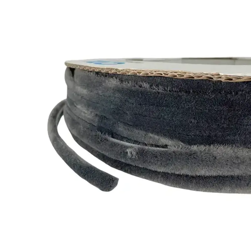 CRL A11535C Storefront Door Pile Weatherstrip - 100' Roll .350 Pile Height; .350 Backing Width Gray