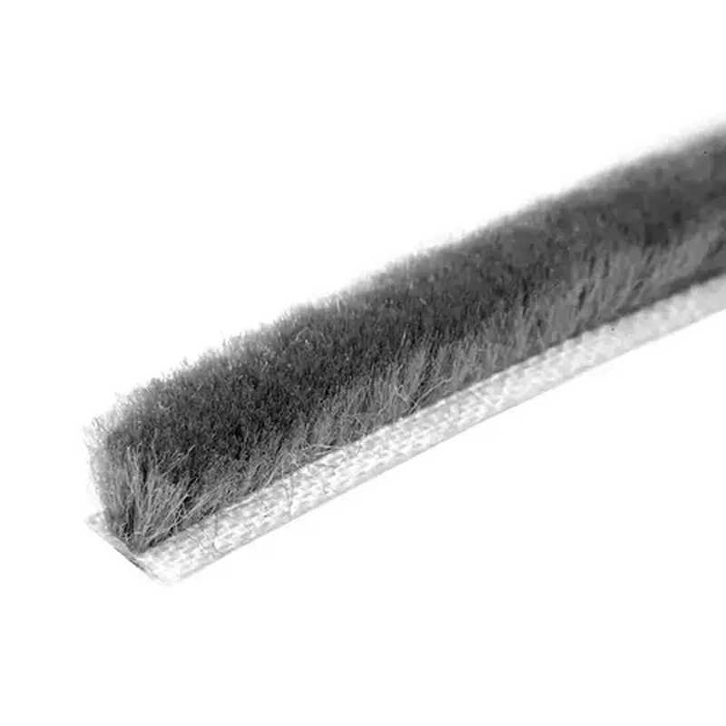 CRL A11635C Storefront Door Pile Weatherstrip - 100' Roll .350 Pile Height; .437 Backing Width Gray