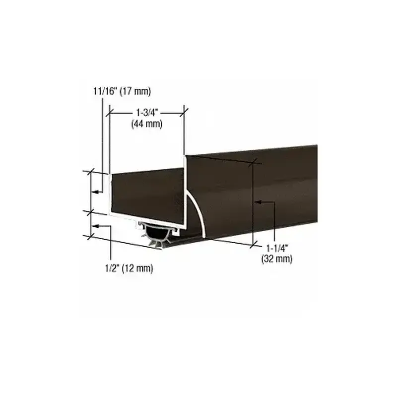 CRL 17VRD32 31-3/4" Dark Bronze Anodized U-Shape Door Bottom