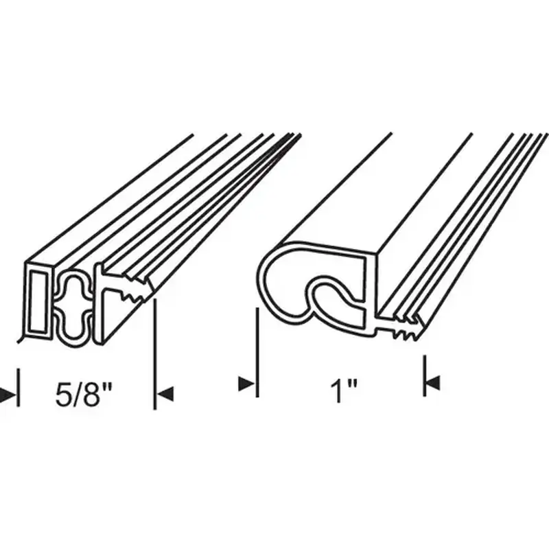 Brixwell 900-9000sbg Beige Magnetic Weatherstrip replacement For Steel Doors