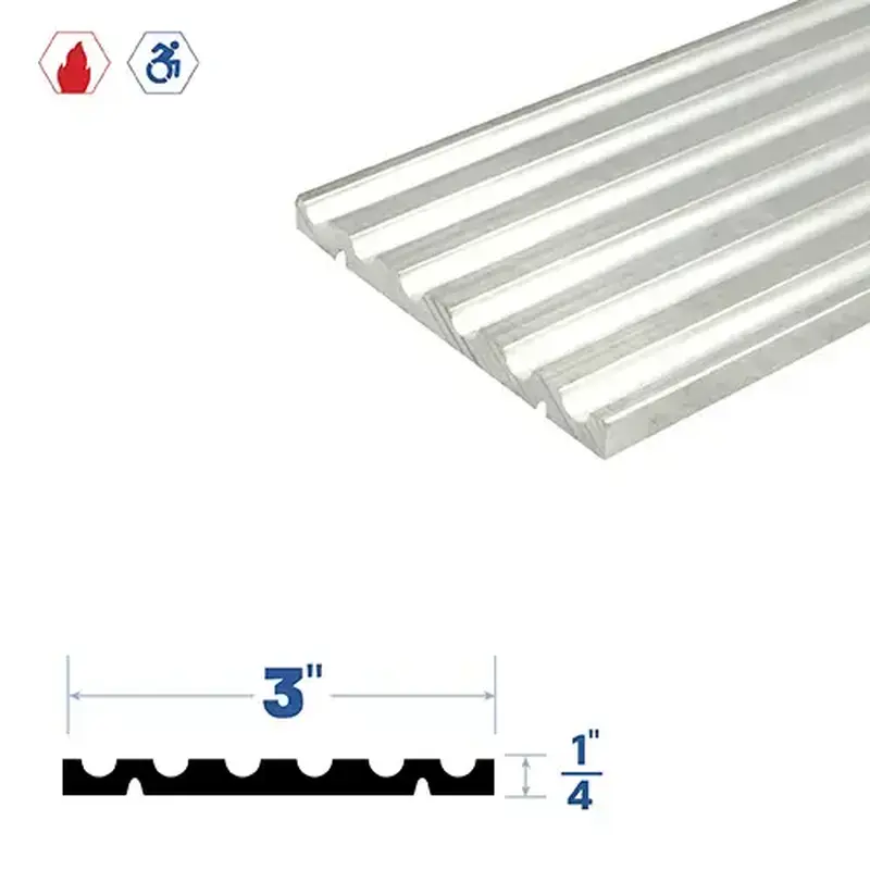 Brixwell 3376MA-PEPX Adjustable Threshold (3" by 1/4") Mill Aluminum