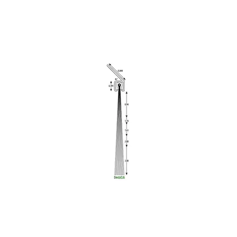 SEALEZE D445DUR16BL-48 ANGLED FLOOR SWEEP BRZ, 48"