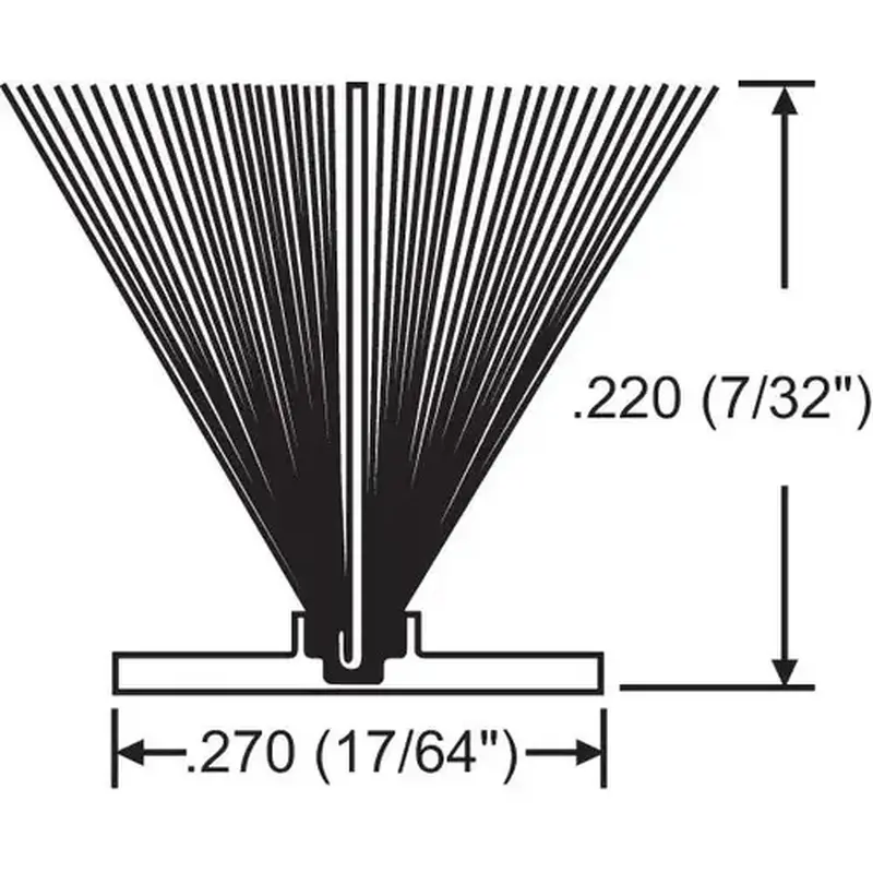 Brixwell 63-51tp .270 X .220 ADHESIVE BACKED WEATHER STRIPPING 1000 FT ROLL GRAY