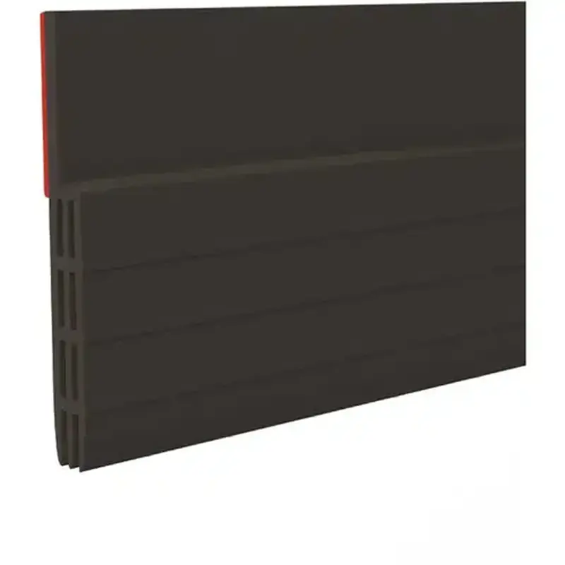 Frost King EZ111BK Premium Rubber Self-Stick Door Sweep, Black, 1-1/2" X 3'