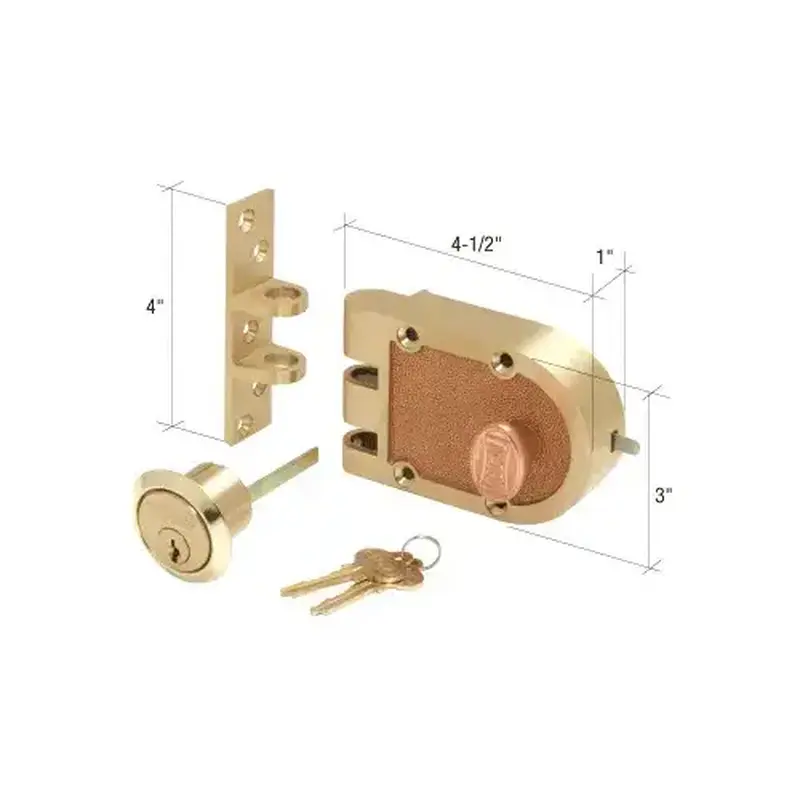CRL SE15326 Brushed Brass Segal Dead Bolt Lock