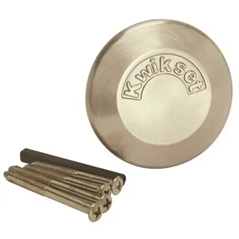 Kwikset 96640-010 Satin Nickel Single-Sided Deadbolt Conversion Kit