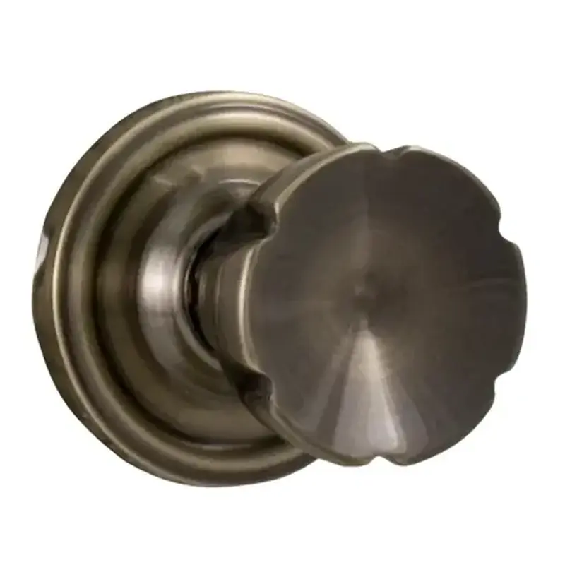 Weslock 00610EAEASL20  Eleganti Privacy Lock with Adjustable Latch and Full Lip Strike Antique Brass Finish