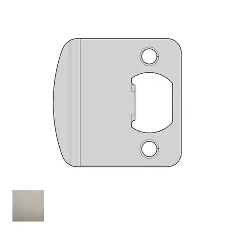 Kwikset 83536-15 Round Corner 2-1/4" Extended Full Lip Strike Satin Nickel Finish
