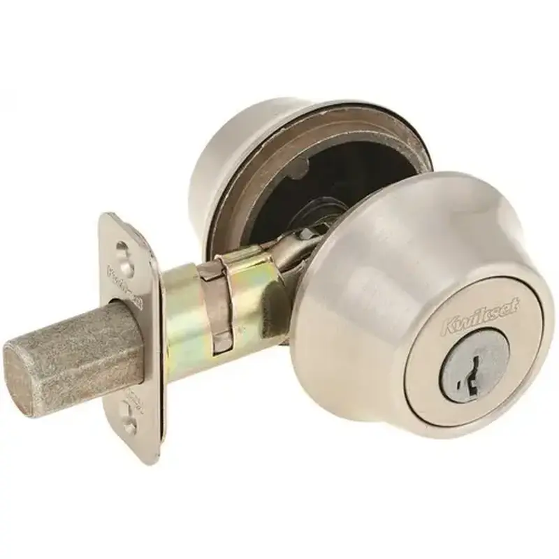Kwikset 665 15 SMT RCAL RCS V1 665 Series Satin Nickel Double Cylinder Deadbolt Featuring SmartKey Security
