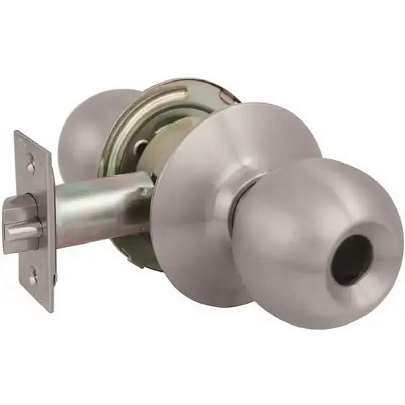 US Lock USX2012DB32DLC 2010 GR2 Storeroom 2-3/4 in. Backset US32D Ball Knob Less Cylinder Brushed Stainless