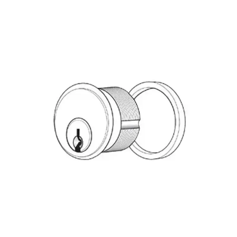 Adams Rite 4036-01-01-628 Mortise Cylinder for MS Lock; 4900; and 2190 Keyed Different Clear Anodized Aluminum Finish