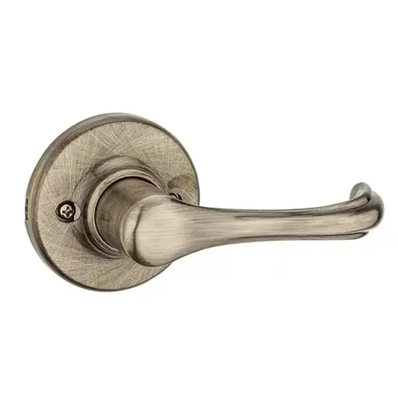 Kwikset 488DNL-5 Dorian Half Dummy Lever Satin Brass Blackened