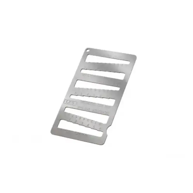 LAB SECURITY LKG002 6" 1 Key Gauge Stainless Steel, Schlage, Kwikset, Medeco, Yale, Master and Sargent