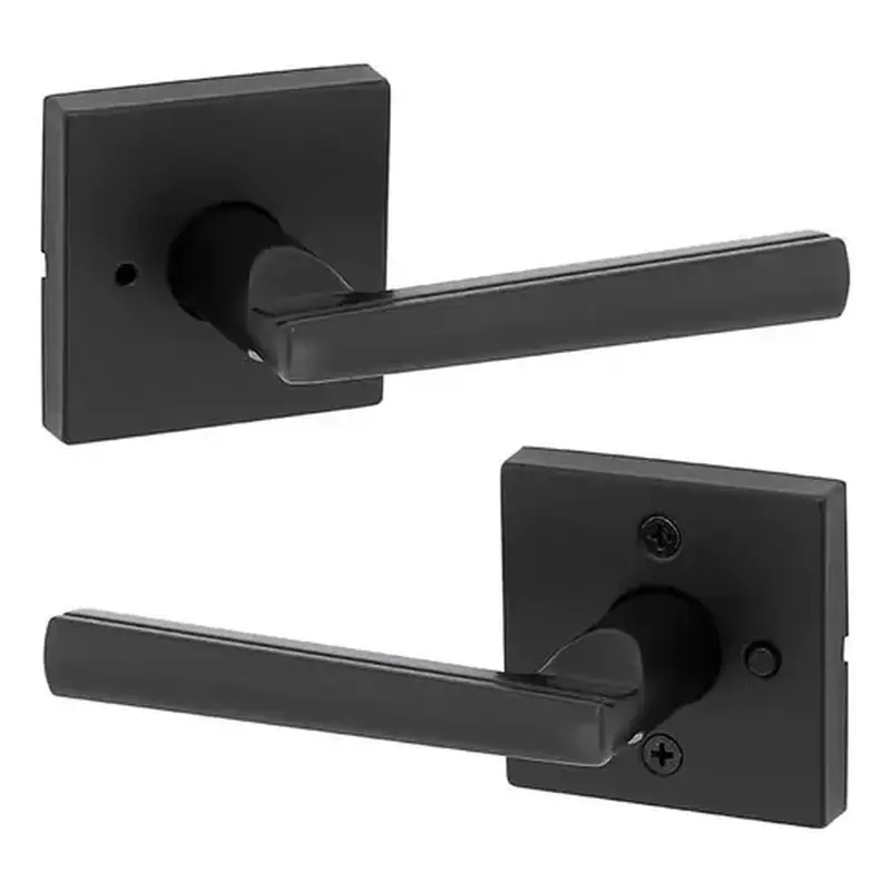 Kwikset 730MRL-SQT-514-6AL-RCS Montreal Privacy Lever Iron Black