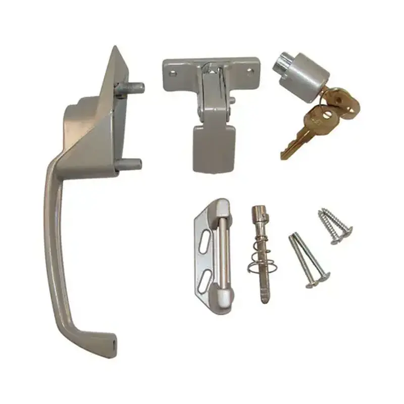 Barton Kramer 328C Screen Door Handle With Key Matte Matte