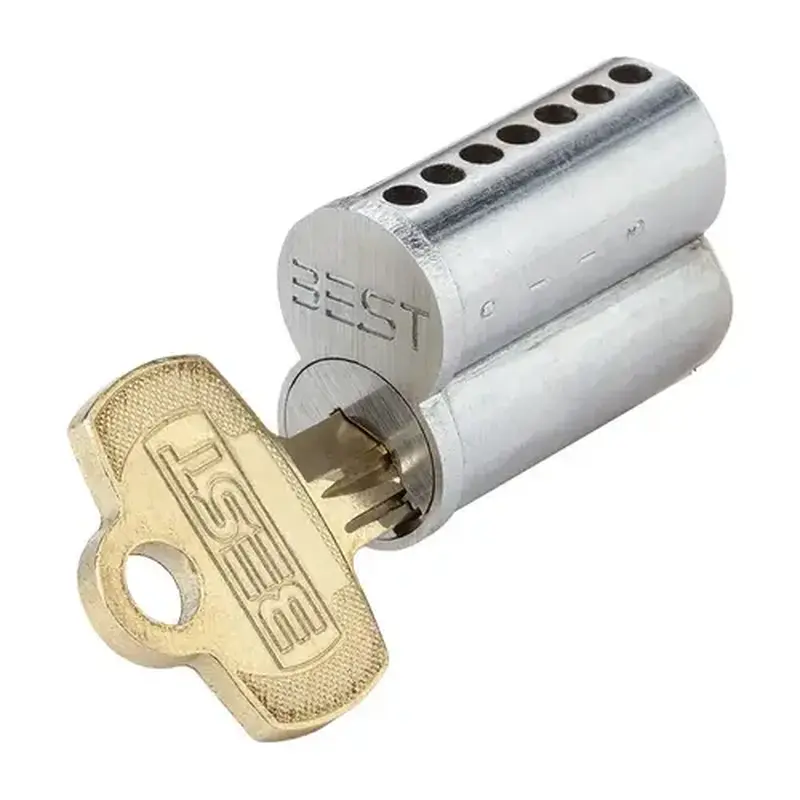 Stanley Best 1C7J1605 Standard 7 Pin J Keyway Uncombinated Core Bright Brass Finish