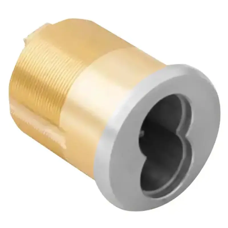Kaba Ilco R28107-5-26D 1-3/8" Thin Head Small Format Interchangeable 7 Pin Mortise Cylinder with Sargent / Yale Cam Satin Chrome Finish