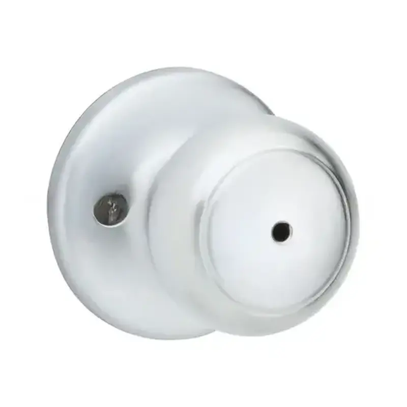Kwikset 300CV-26DV1 Cove Privacy Door Lock with New Chassis with 6AL Latch and RCS Strike Satin Chrome Finish