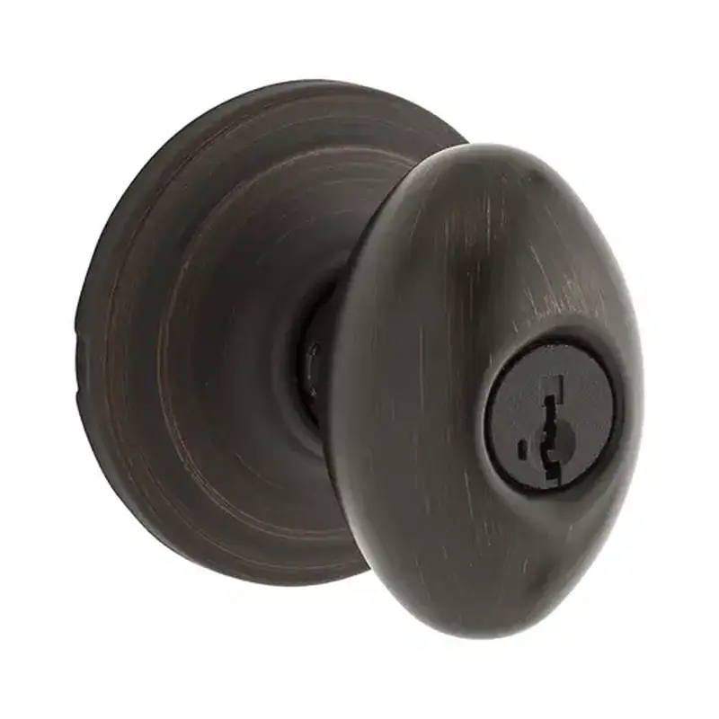 Kwikset 740L-11P-SMT-6AL-RCS-GC Laurel Keyed Entry Knob Venetian Bronze