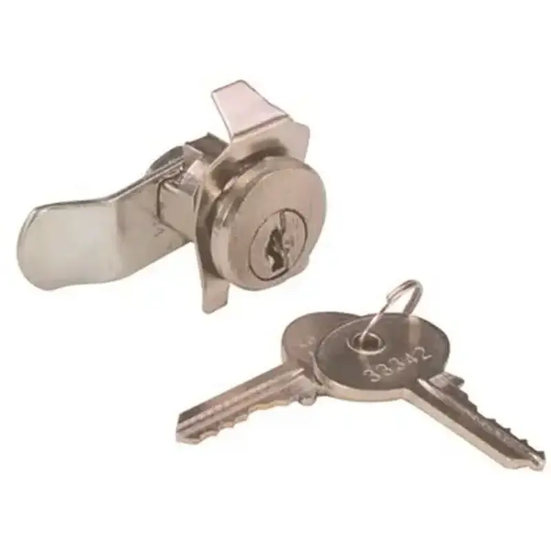 National Brand Alternative 804416 Zinc Alloy Mailbox Lock Brushed Nickel