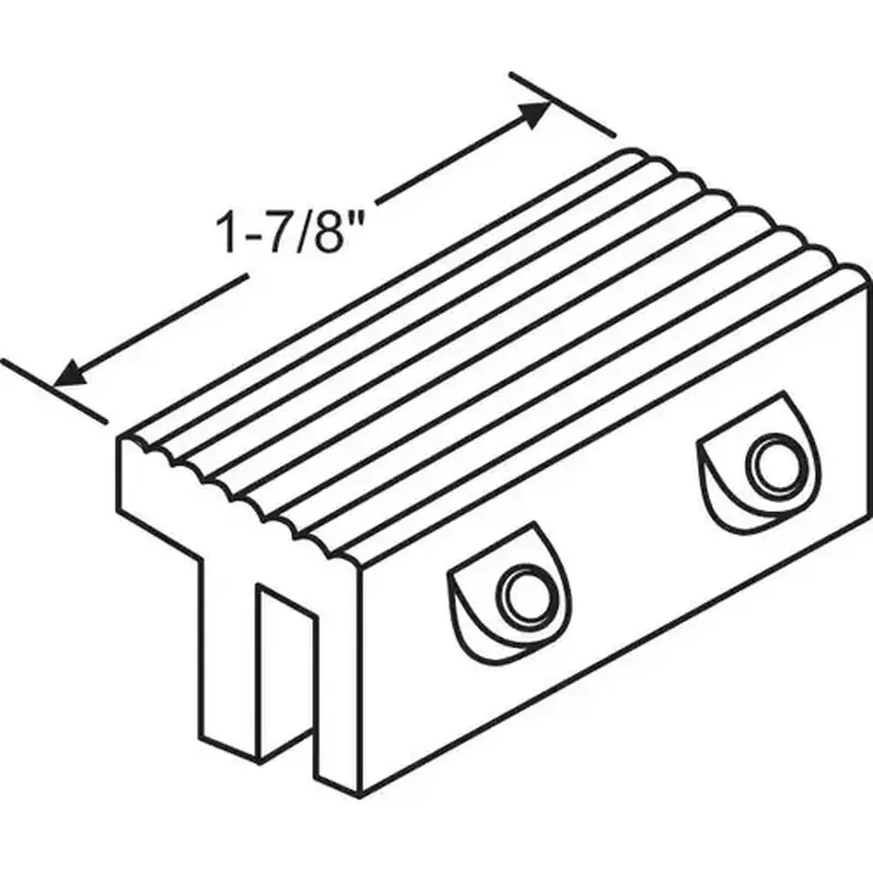 Brixwell 900-17508B-2 Security Lock Black 2 Per Bag With Hex Screws for Sliding Patio Doors for Sliding Windows - Pair Aluminum