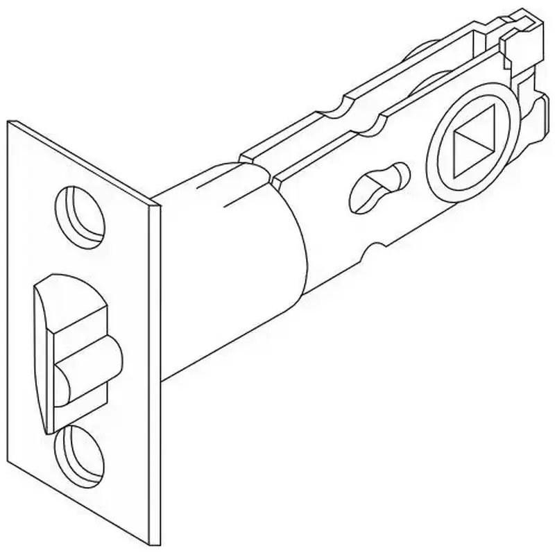 Falcon Q330176626 1" Face Square Adjustable Deadbolt for D100 Series Satin Chrome Finish