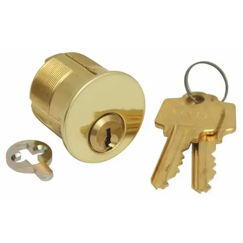 Kaba Ilco 7185AA1-03-KD 1-1/8 in. Arrow Mortise Cylinder Bright Brass