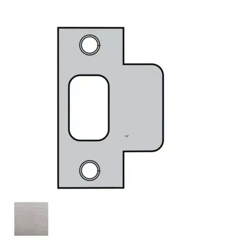 Kwikset 83028-26D Metal Jamb T Strike,, Includes Wood Screws Satin Chrome