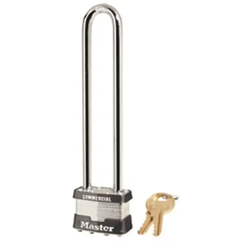 Master Lock 1KALN 2126 Lam Steel Padlock #1 1-3/4 in. Body Long Shackle KA2126 Silver