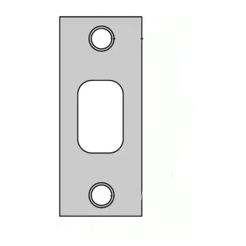 Kwikset 85278-5 1-1/8" x 2-3/4" Square Corner Deadbolt Strike Antique Brass Finish