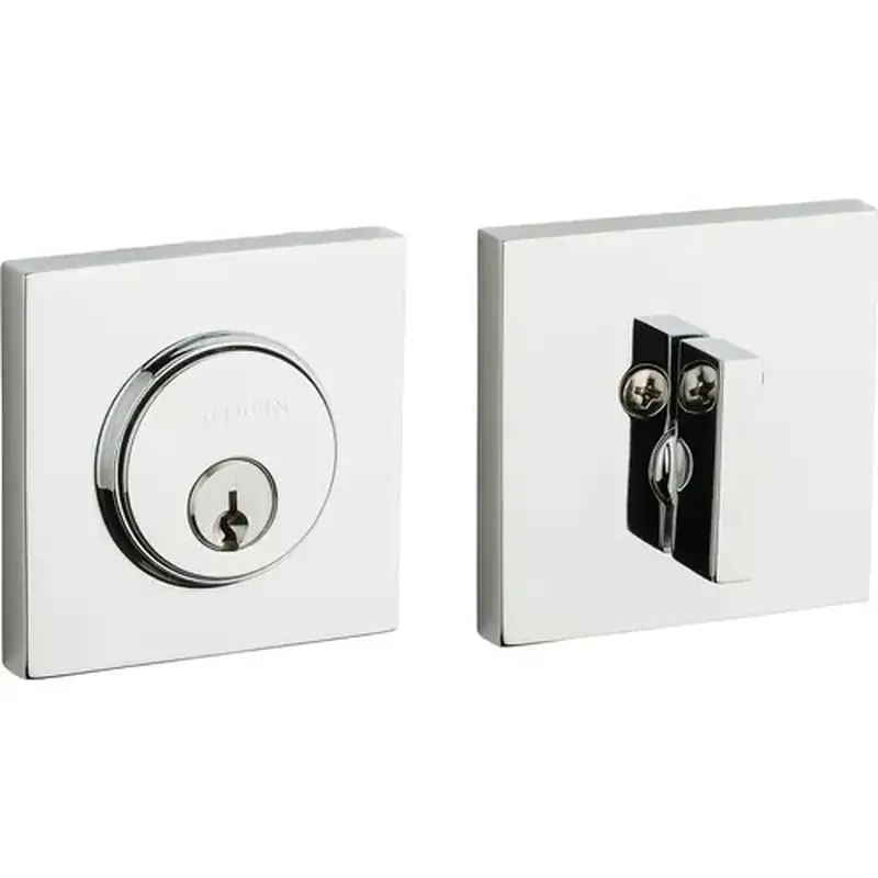 Baldwin 8220260 8220.260 Contemporary 1-Cyl Deadbolt - Polished Chrome