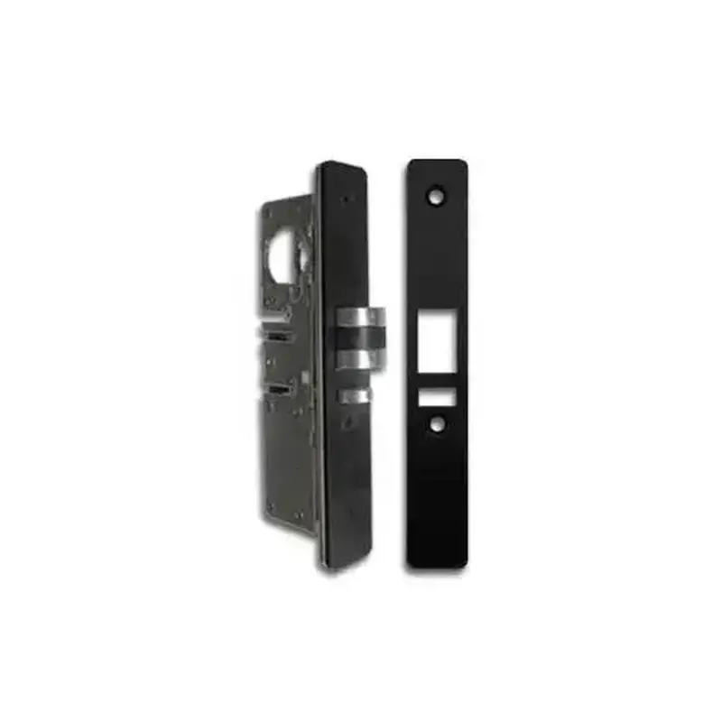 International Door Closers FP-4511-BK International Flat Style Deadlatch Lock Face Plate Anodized Black