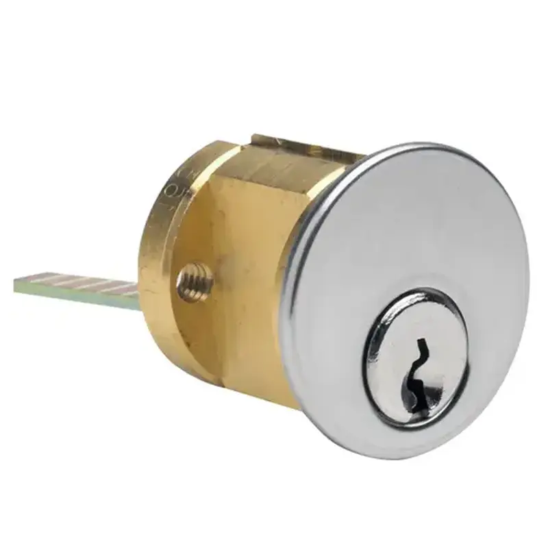 Kaba Ilco 7075SC10-32D-KD Rim Cylinder Satin Stainless Steel