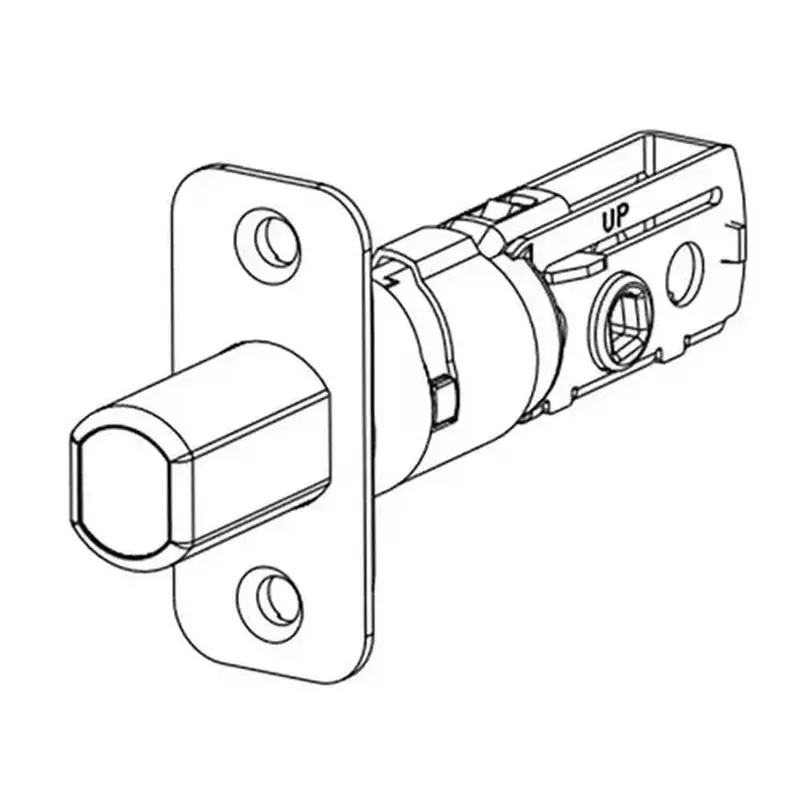 Kwikset 83347-514 Adjustable Radius Deadbolt Latch Iron Black Finish