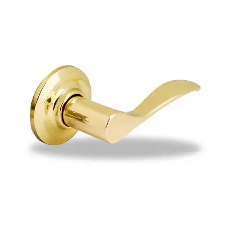 Yale Residential 81NW-SP-RH-3 Norwood Dummy Lever, Bright Polished Brass