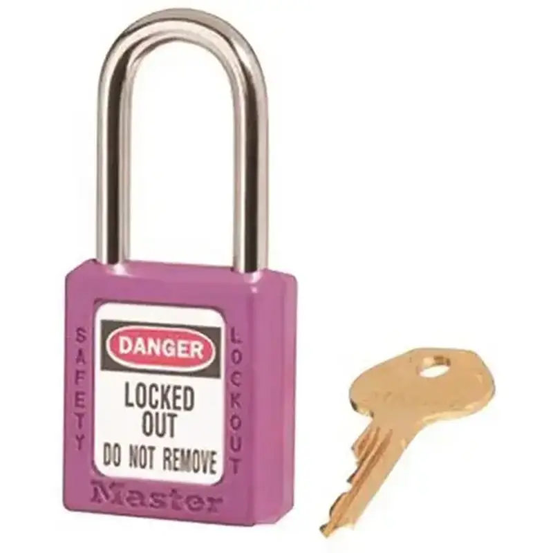 Master Lock 410PRP Purple Safety Lockout Padlock