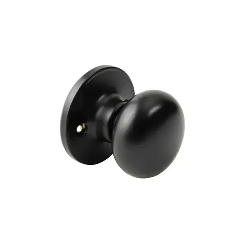 Pamex FTF040 Baron Knob with Round Rose Half Dummy Lockset Grade 3 Oil Rubbed Bronze Finish