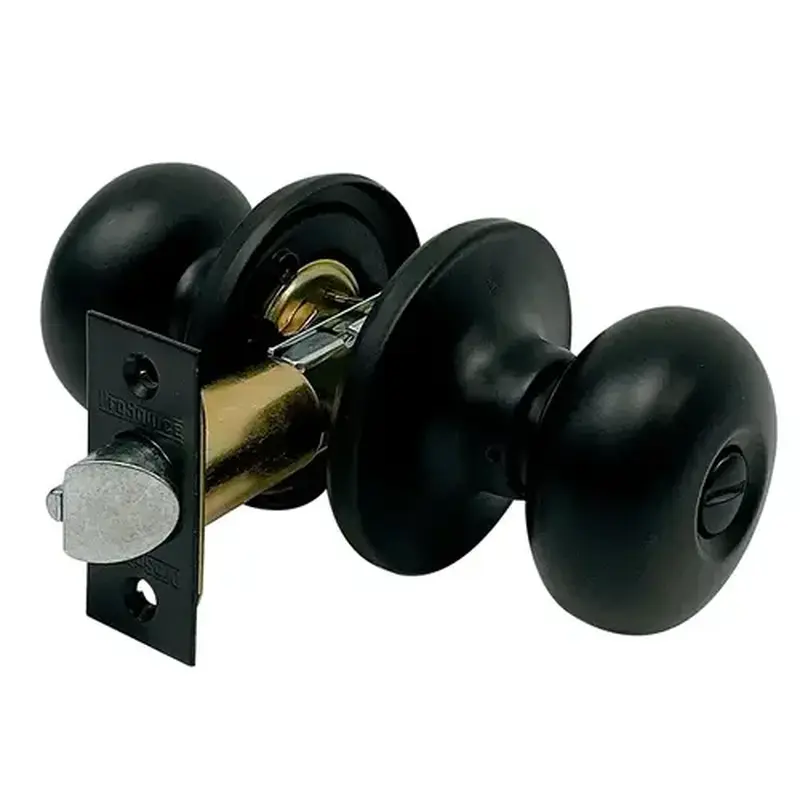 ProSource TFX910BSR4V24 ProSource Privacy Lockset, Baron Design, Knob Handle, Matte Black, Metal
