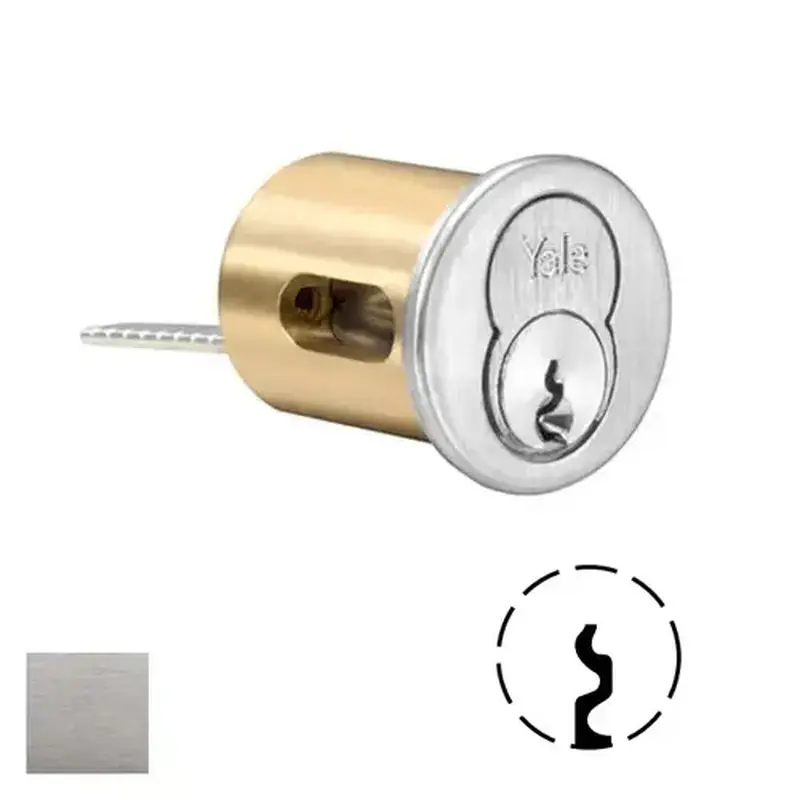 Yale Commercial 1193-7-PARA-626 1193 Series Interchangeable Core Rim cylinder Satin Chrome