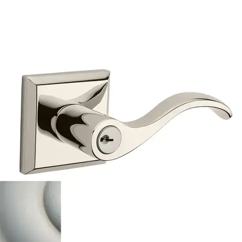 Baldwin EN-CUR-R-TSR-150 Curve Reserve Lever Satin Nickel