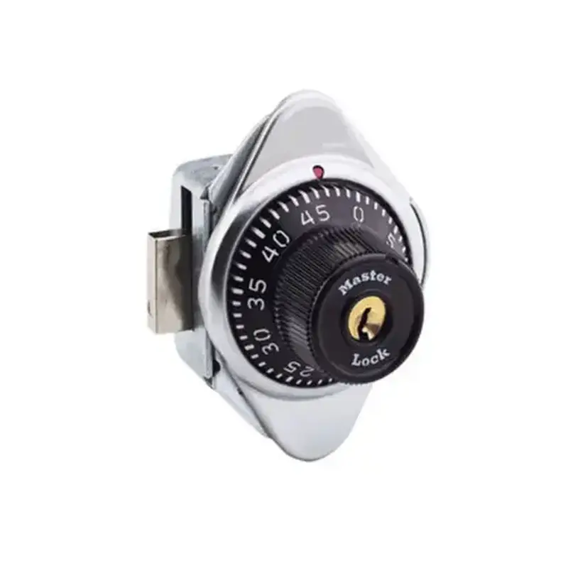 Master Lock 1630F452 Designed for Lift Handle Lockers, Hinges on Right, Automatic Locking, 5 Preset Combinations