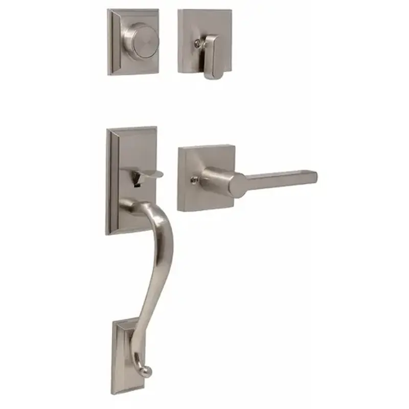 Weslock 02865-N9N0020  Mayo Dummy Handle set with Brady Lever Trim Satin Nickel Finish