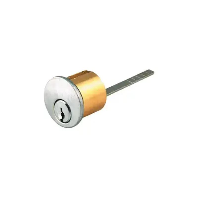 Schlage Commercial 20-022C 605 Conventional Rim Cylinder C Keyway with Horizontal Tailpiece Bright Brass Finish