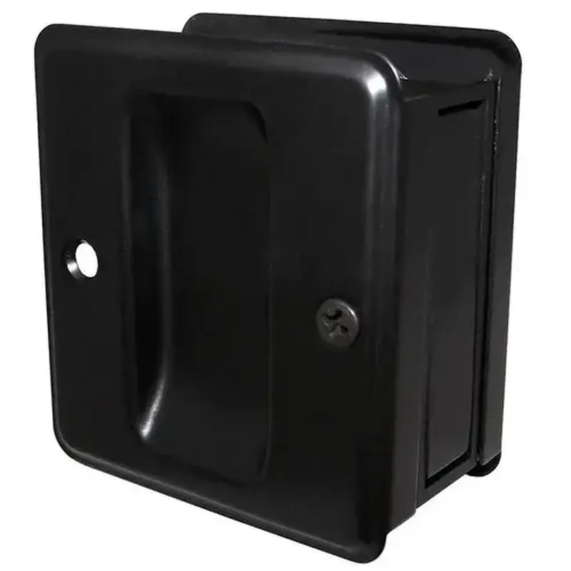 Ives Commercial 990BBLK Solid Brass Passage Sliding Door Pull Black Finish