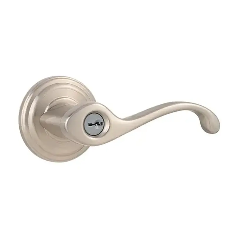 Kwikset 740CHL-15-RCAL-RCS Commonwealth Keyed Entry Lever Satin Nickel
