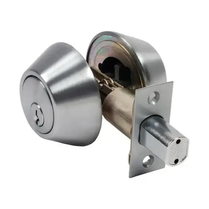Home Plus LA2138 Double Cylinder Deadbolt Satin Chrome Brass Satin Chrome