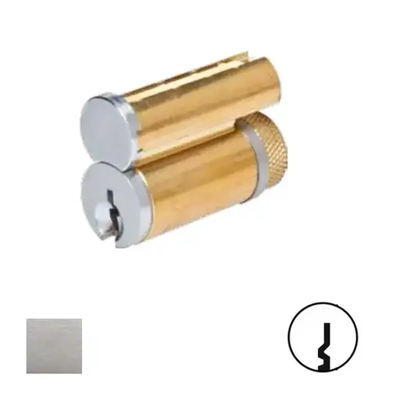 Kaba Ilco 26026-SE-26D-0B 6-Pin Large Format IC Core Satin Chrome