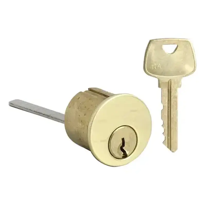 GMS R118-RA-3 Rim Cylinder Bright Polished Brass
